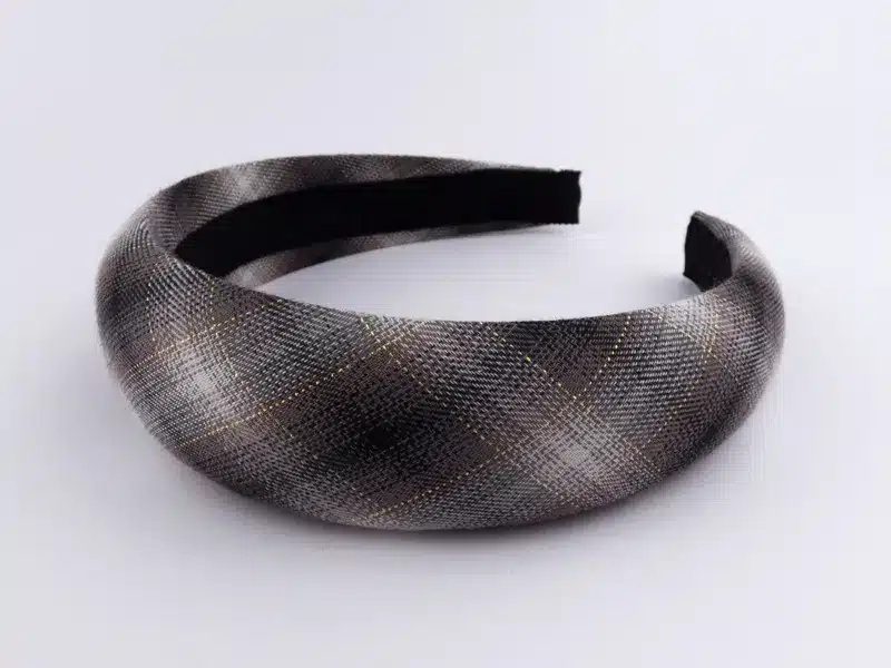 Serre-tête en tartan BILL et fils or
