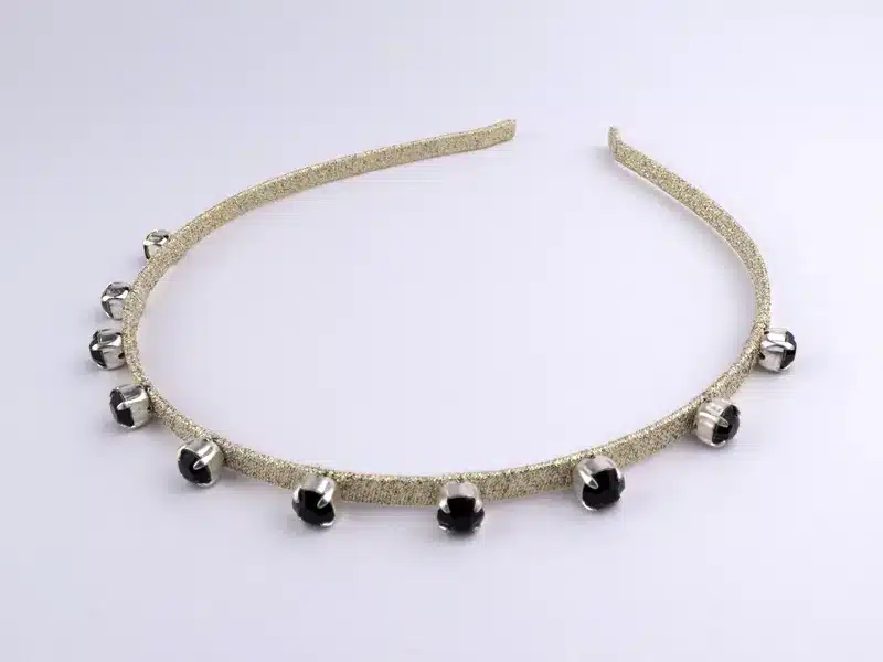 Bijou de tête pour une cérémonie avec strass fait main